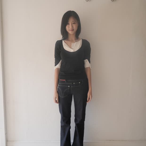 인앤양 하모니 레이어드 탑 블랙