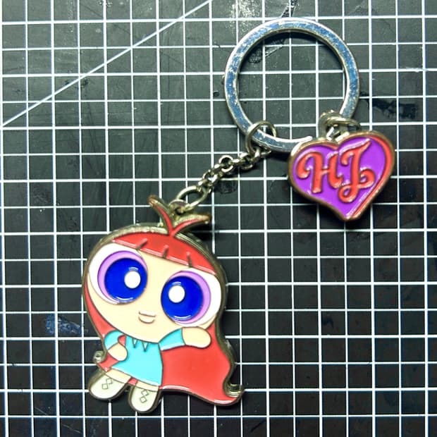 뉴진스 혜인 메탈 키링 라인프렌즈 파워퍼프걸 하우스윗