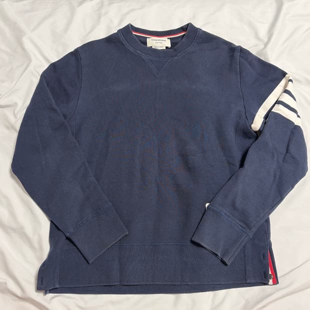 톰브라운 네이비 사선 맨투맨 [4]