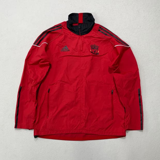아디다스 10-11 리버풀 축구 유니폼 져지 반집업 바람막이