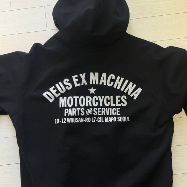 데우스 서울 어드레스 후드 네이비 XL