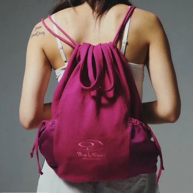 트래블 워크샵 메쉬 짐색 핑크 마젠타 백팩