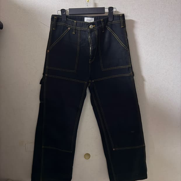 앤더슨벨 디테일 스티치 블랙 데님팬츠 S (여성 66정도)