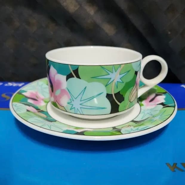 연꽃 찻잔+소서(1세트)