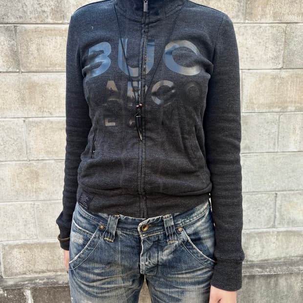 Buckaroo Charcoal 82 High-Neck Zip-Up