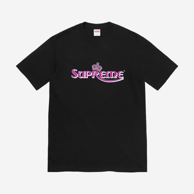 [M] Supreme 슈프림 크라운 티셔츠 23SS