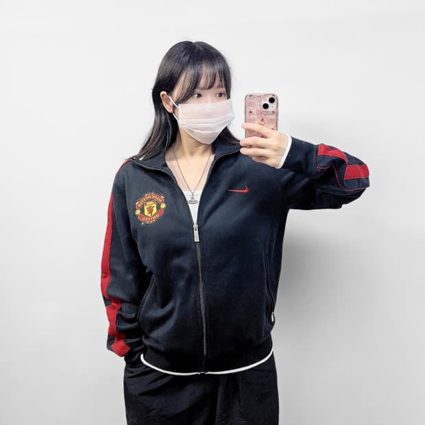 나이키 맨체스터유나이티드 트랙탑 져지 블랙