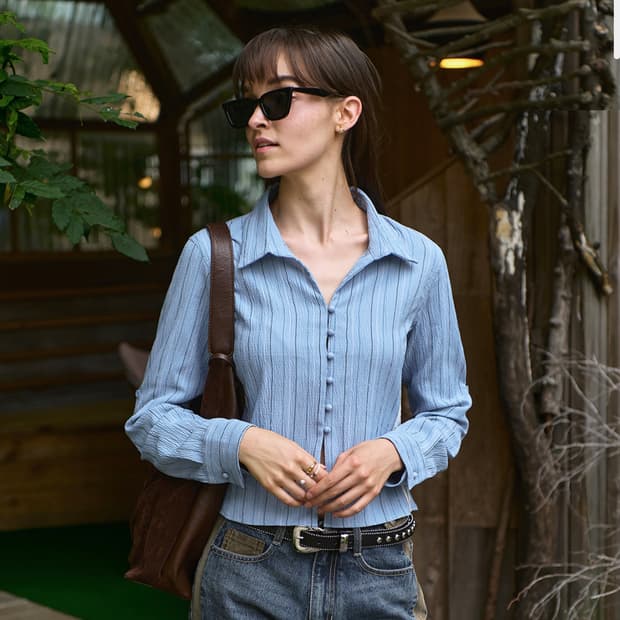 비터셀즈(BITTER CELLS) 픽션 라인 블라우스 55