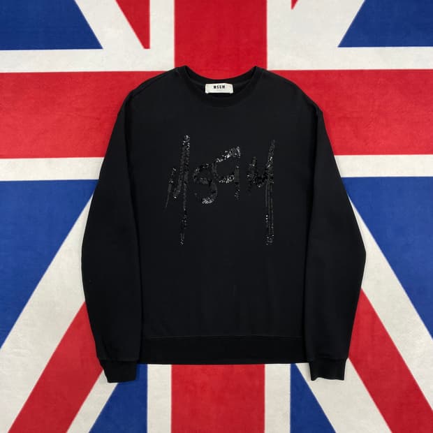 MSGM 스팽글로고 맨투맨 M 