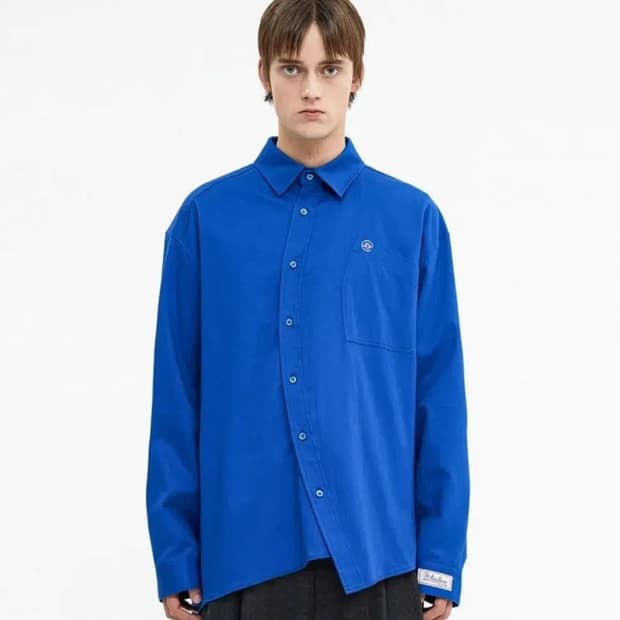 아더에러 스페릭 로고 셔츠 블루 A2