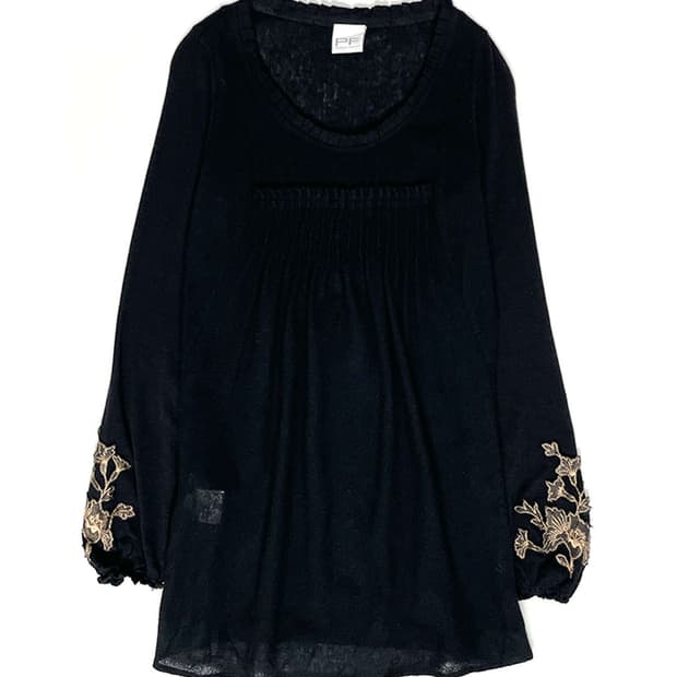 PAOLA FRANI 퍼프 소매 탑