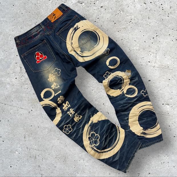 [30] SANMARUHICHI 산마루이치 데님 청바지 프린팅 C559