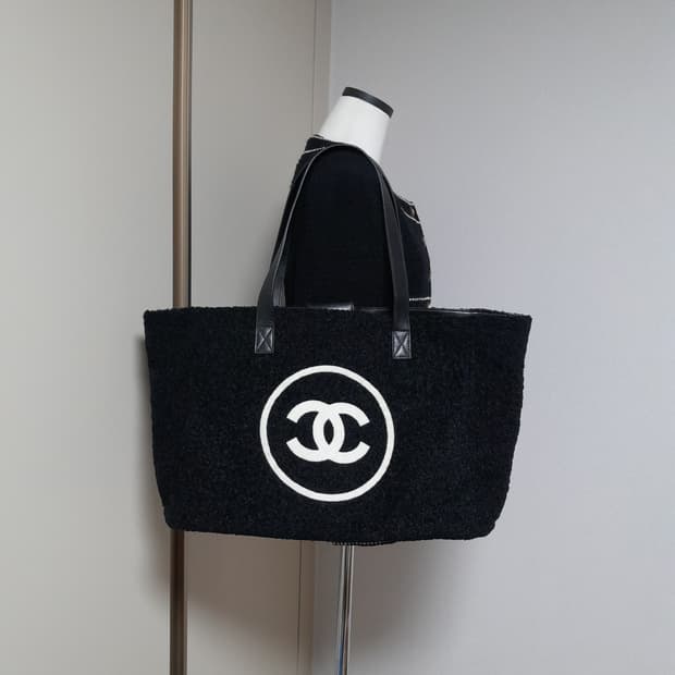 샤넬 빈티지 테리백 블랙