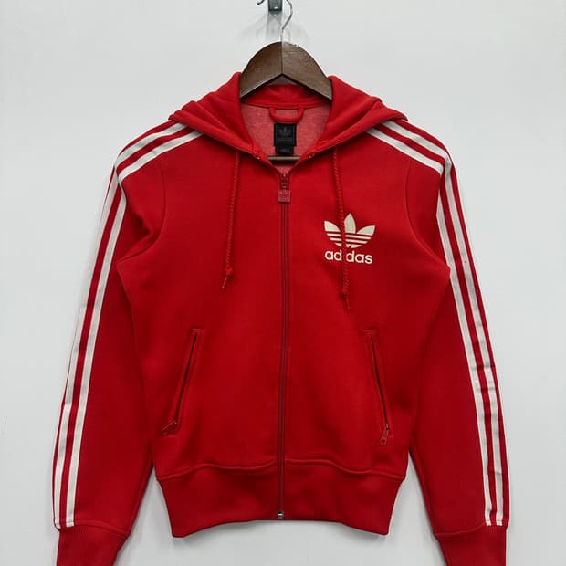 아디다스 레드 후드디플락 