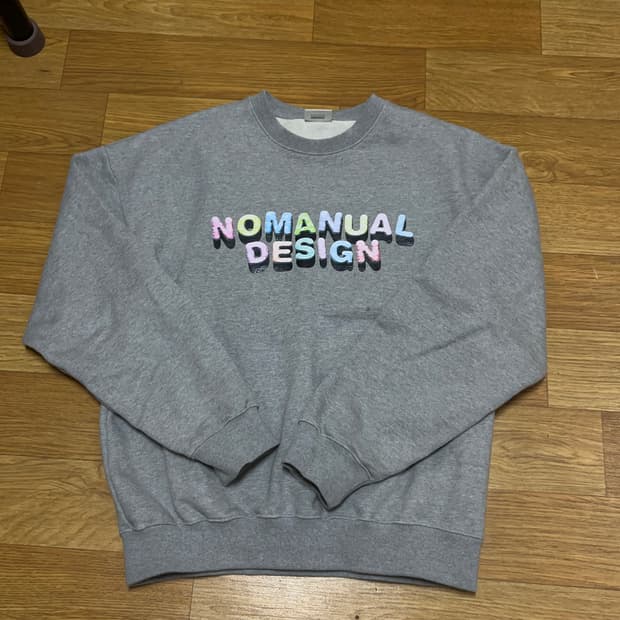 노매뉴얼 기모 맨투맨