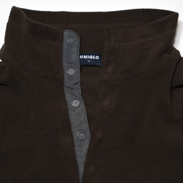 [JPN]Uniqlo Brown Snap-T Fleece