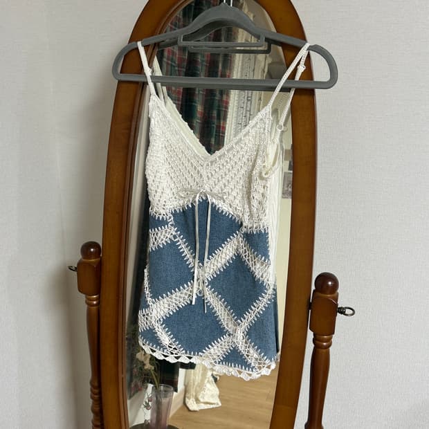 데님 코르셰 슬리브리스