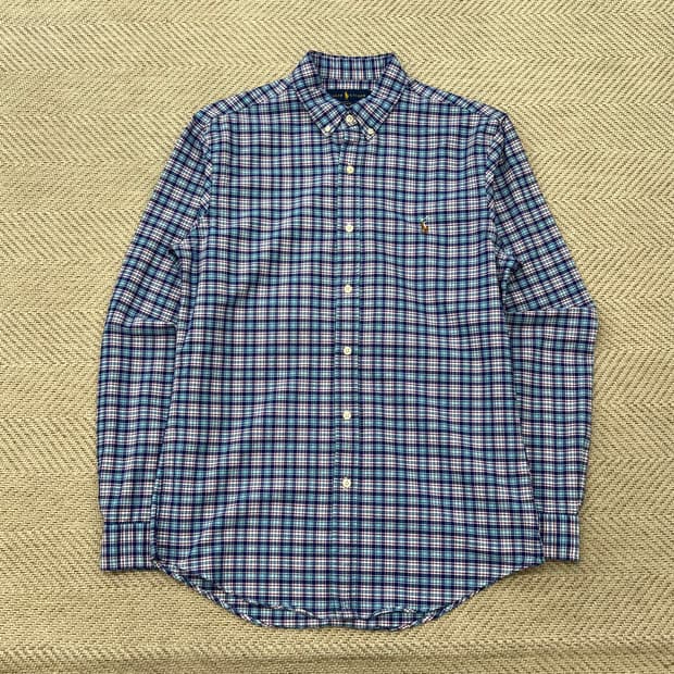 폴로랄프로렌 qr 체크 셔츠 r3882
