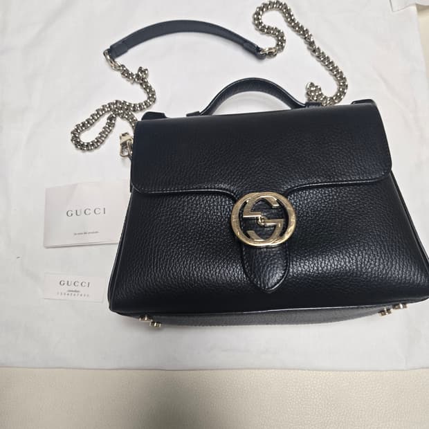 (정품)구찌 인터로킹 GG 체인백