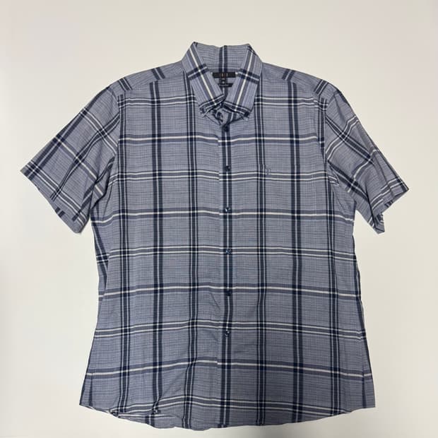 정품. 닥스 Daks 빈티지 패턴 반팔 체크셔츠 XL