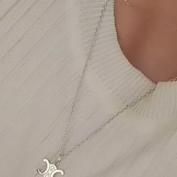 [새제품] 14k 셀린느 목걸이 화이트골드