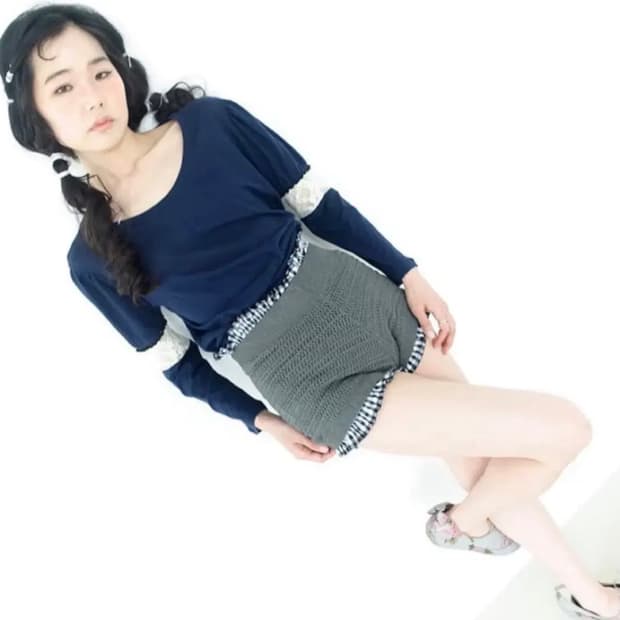 샵페어리 퍼프 레이스 트리밍 티셔츠