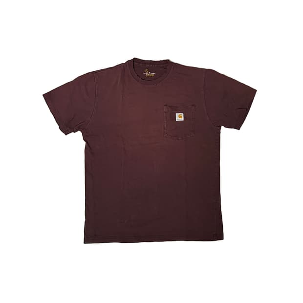 Thrashed Carhartt T Shirt (Maroon, M)

