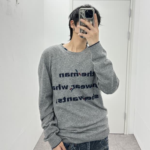 BOB ITALY back point knit