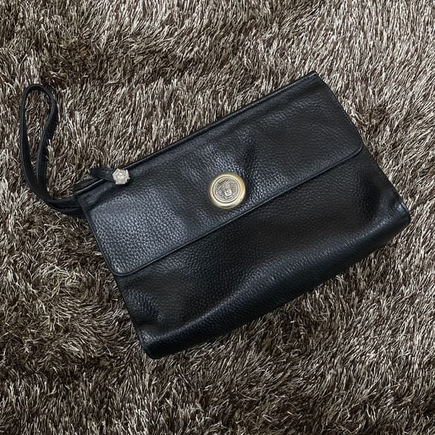 베르사체 VERSACE 블랙 클러치백
