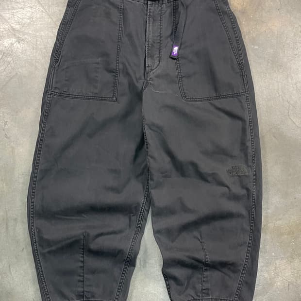 노스페이스 퍼플라벨 미들로고 와이드팬츠