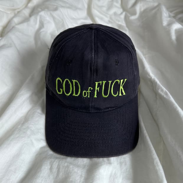 90s og 마릴린 맨슨 ‘god of fuck’  hat