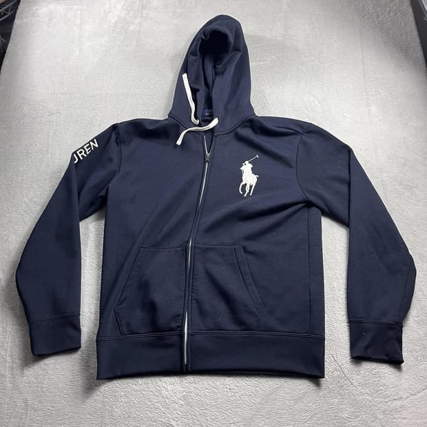 폴로 랄프로렌 빅 포니 로고 후드 집업