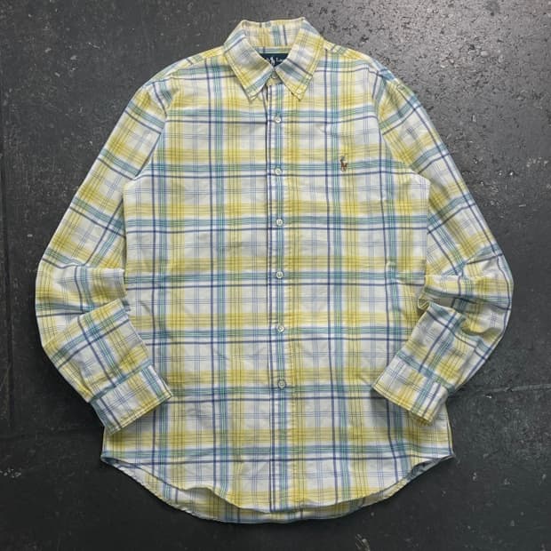 95 폴로  랄프로렌 체크 셔츠