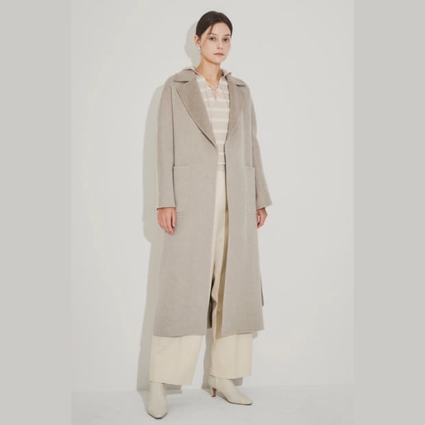 [백화점 공정] 고급 헤링본 핸드메이드 코트