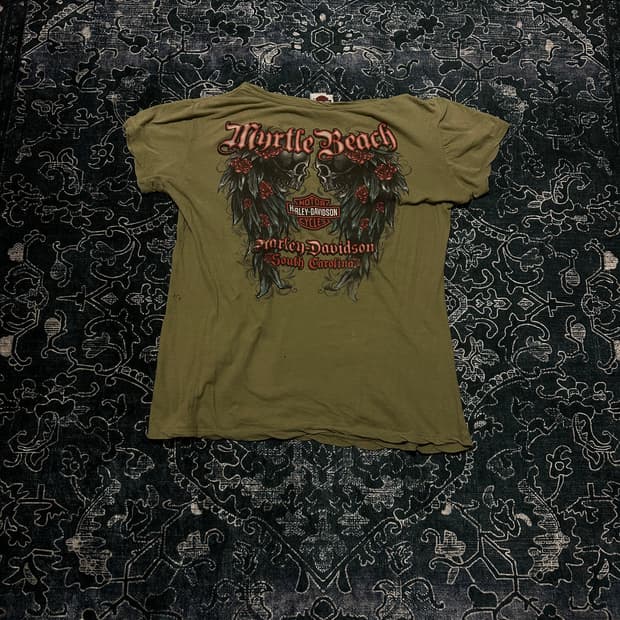 Harley davidson punk rock tshirt