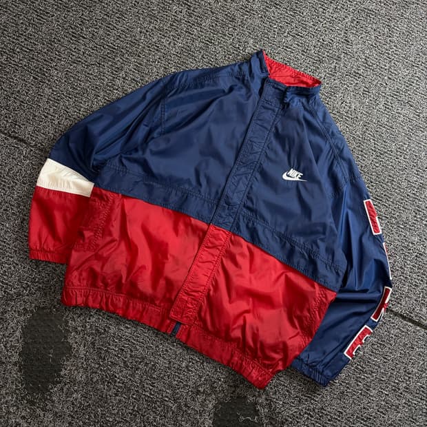 90s 나이키 빅로고 올드스쿨 배색 바람막이 3548