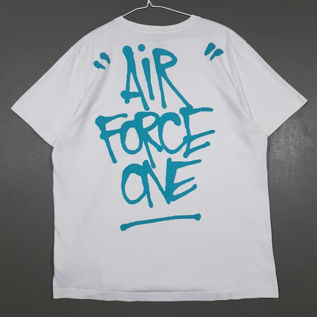 XL (105) 나이키 NSW 에어포스원 빅로고 라운드 코튼 반팔티