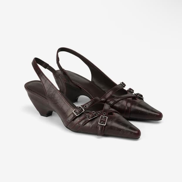240,새상품) 다이닛 슬링백 BUCKLE STRAP SLINGBACKS