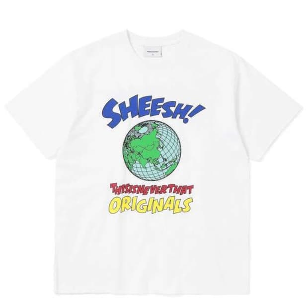 디스이즈네버댓 쉬시 티셔츠 Sheesh! Tee (White) L