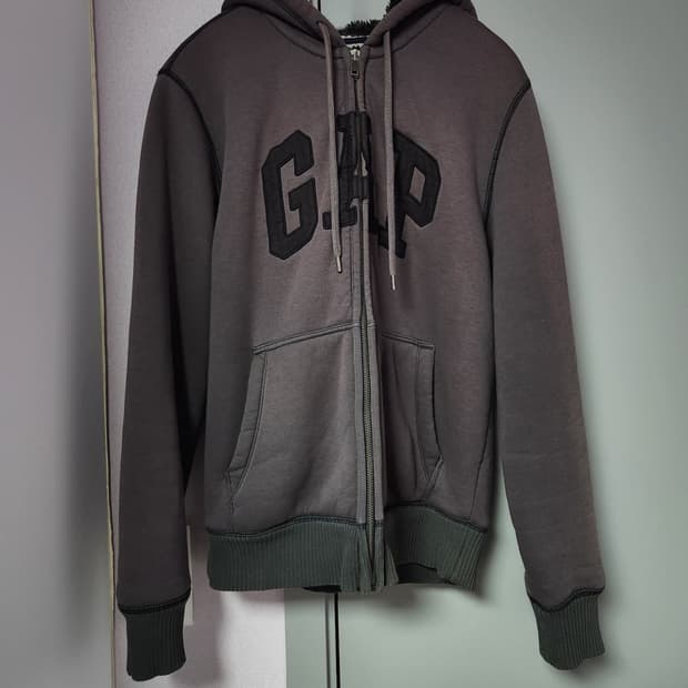 갭 털 후드집업