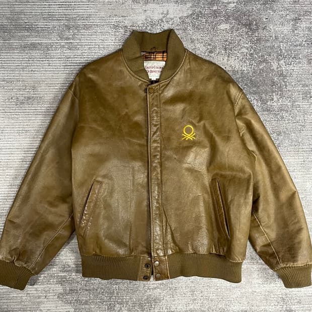 91년 생산 베네통 A2타입 가죽자켓