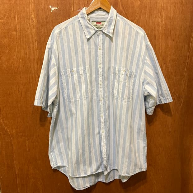 (XL) 90‘s Levi's 리바이스 스트라이프 반팔 셔츠