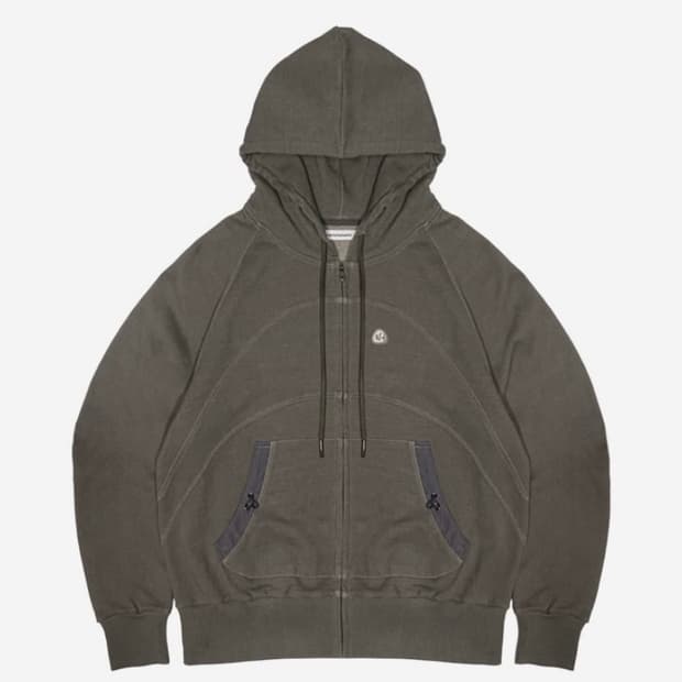 스마트어반유즈풀 Suu 후드집업 카키