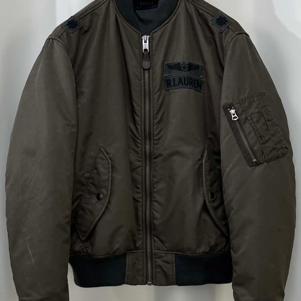 폴로 랄프로렌 이진욱 ma-1 플라이트 봄버 자켓