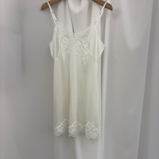 Off-White Floral Lace Slip