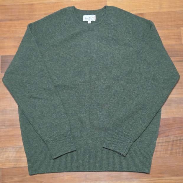 부기홀리데이 래글런 크루넥 니트