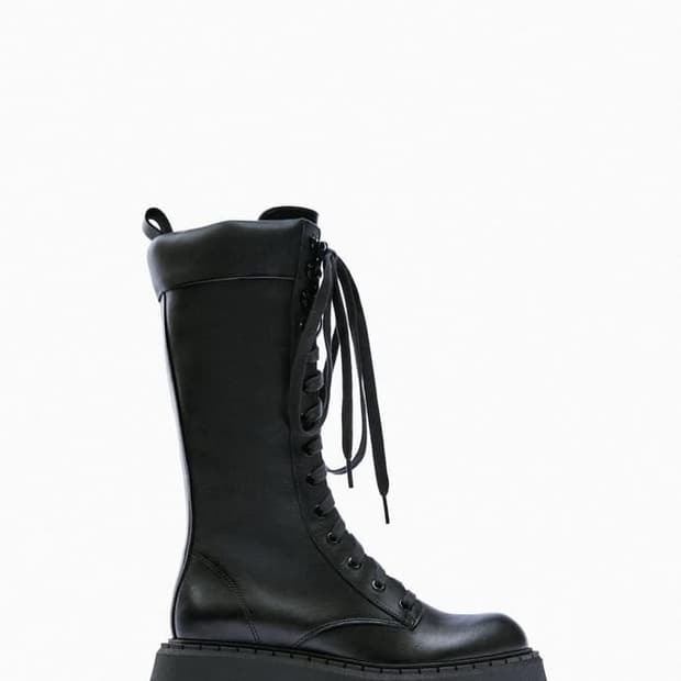 Zara 트랙솔 레이스업 부츠 240 실착 1회