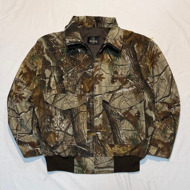 90s 레드헤드 리얼트리 A-2 워크자켓 카모