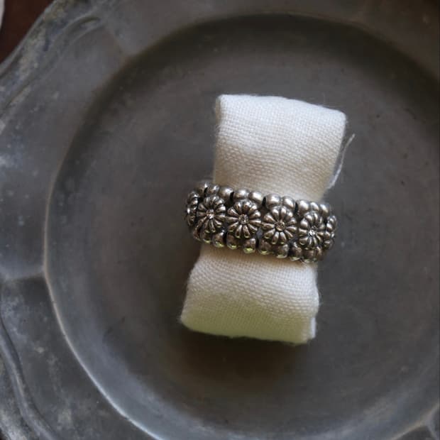 [Philippe Audibert] Silver Flower Ring