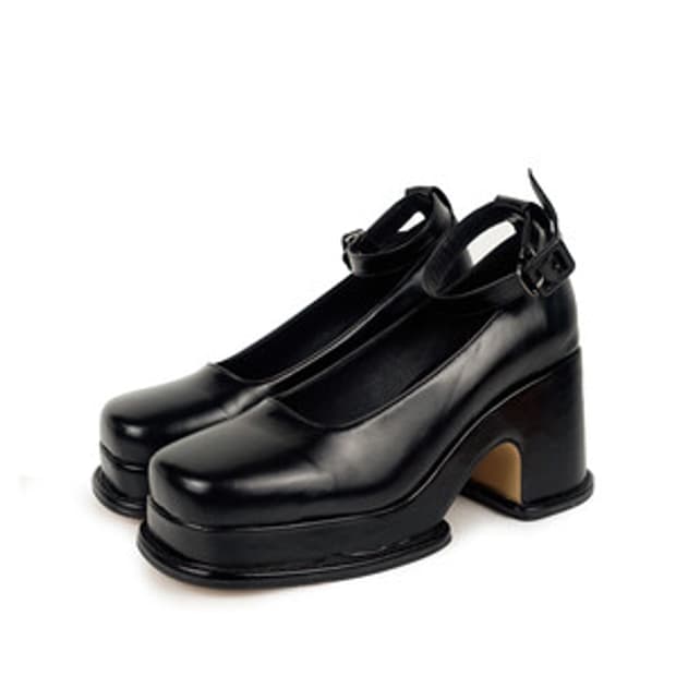 샵페어리 jacquard platform heel